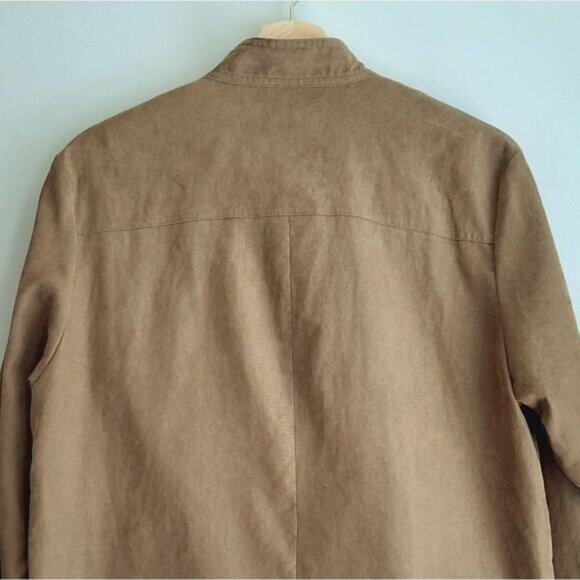 MAC & JAC Full-zip Modern Lightweight Jacket Tan Sz L Flawed - Picture 7 of 12